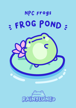NPC Frog Pond LINE Messaging Theme / iMessage Chat Background / Wallpaper