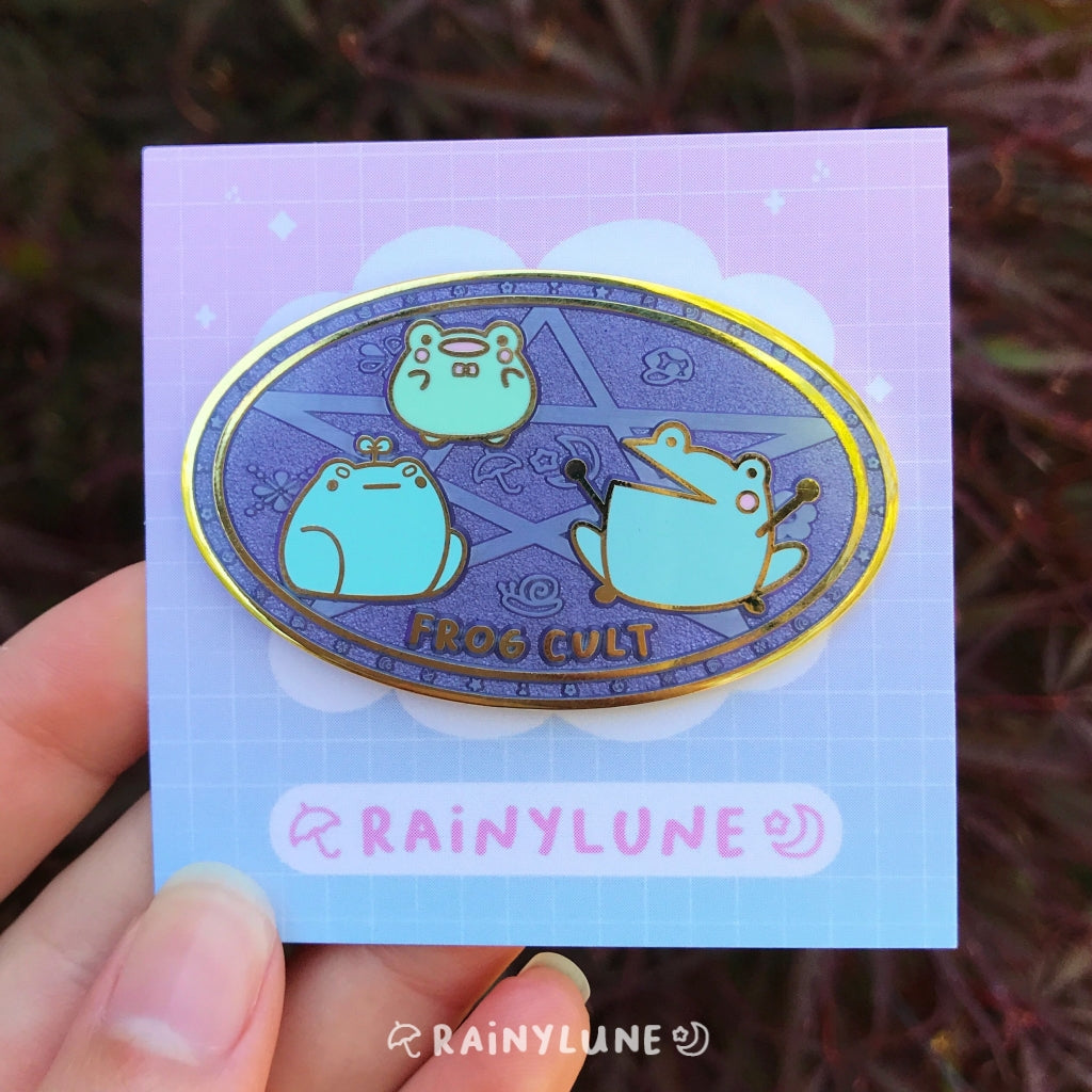 Tea Cup Sprout the Frog Pin – rainylune