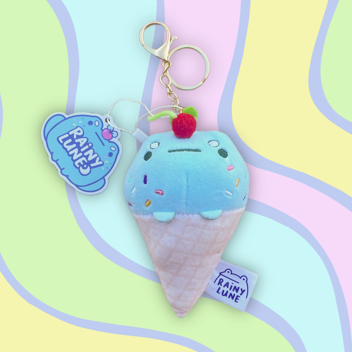 Sprout Ice Cream Plushie Keychain – rainylune