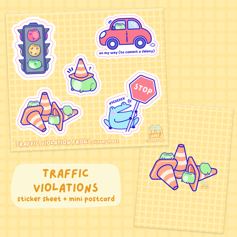 Traffic Violations Sticker Sheet