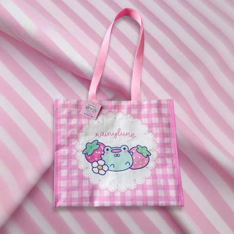 Reusable Bag - Strawberry Friend the Frog