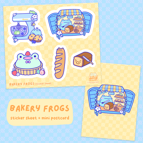 Bakery Frogs Sticker Sheet