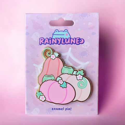 Rainylune Pastel Pumpkin NPC Frog Pin