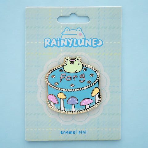 Rainylune forg cake Friend the Frog Pin