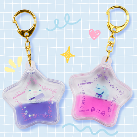 Liquid Keychains Son & Friend the Frog