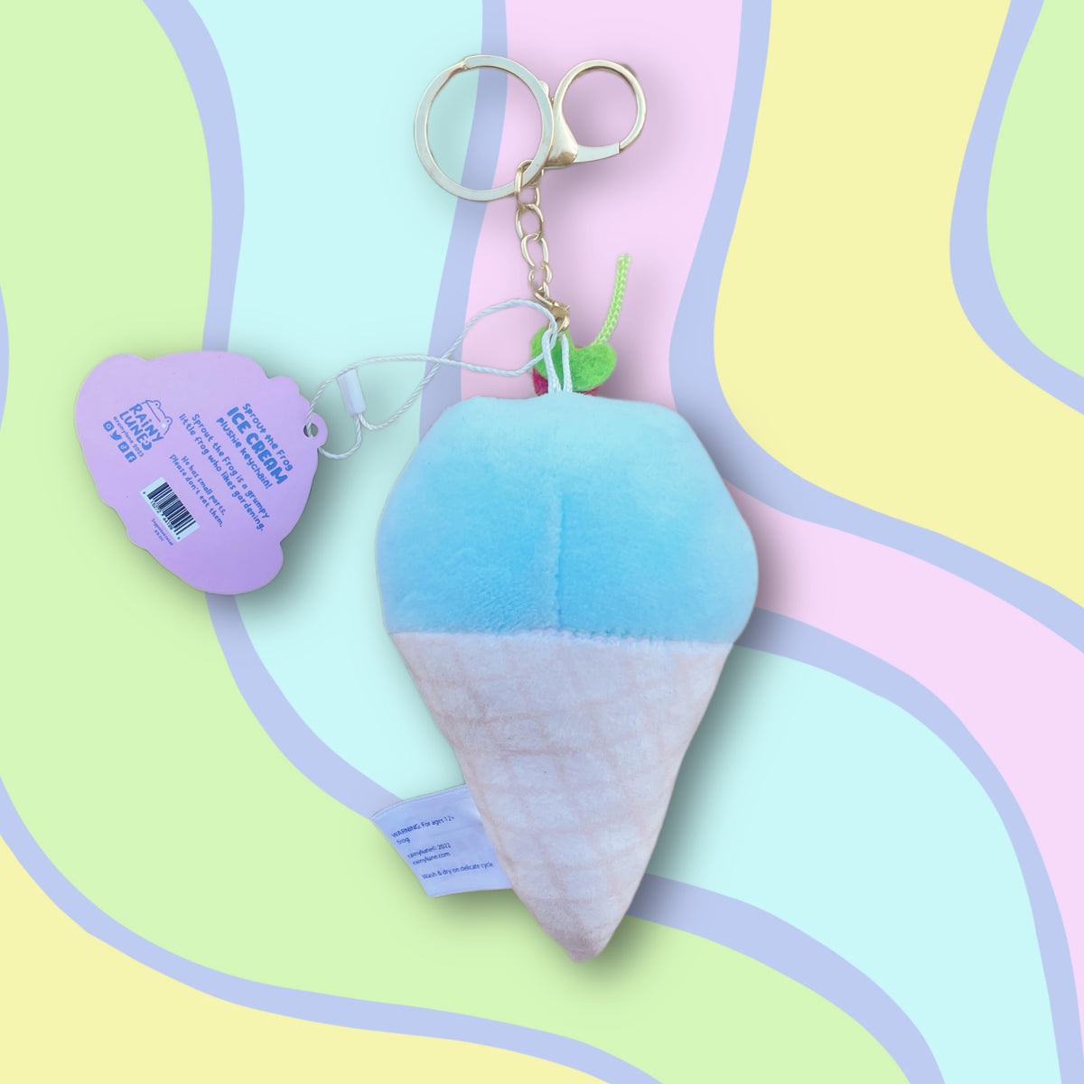 Sprout Ice Cream Plushie Keychain – rainylune