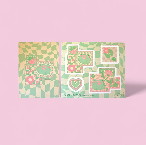 Pastel Posters Sticker Sheet
