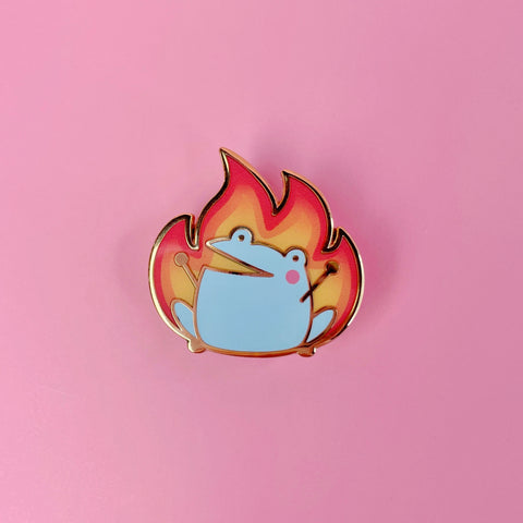 Rainylune Fire Arson Frog Pin