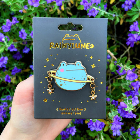 Rainylune Space Planet Son the Frog Pin