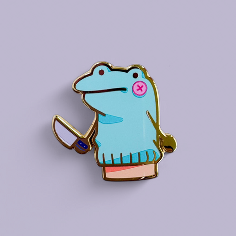 Sock Puppet Son Pin