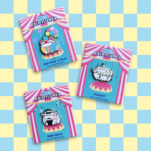 Rainylune Clown Frog Blind Bag Pins