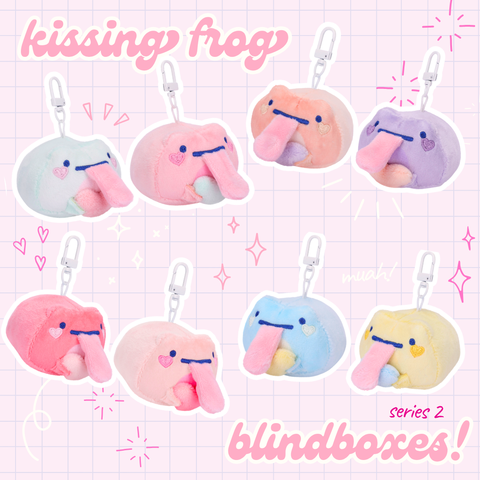 Valentine Kissing NPC Frogs Blind Box Plushies - Series 2