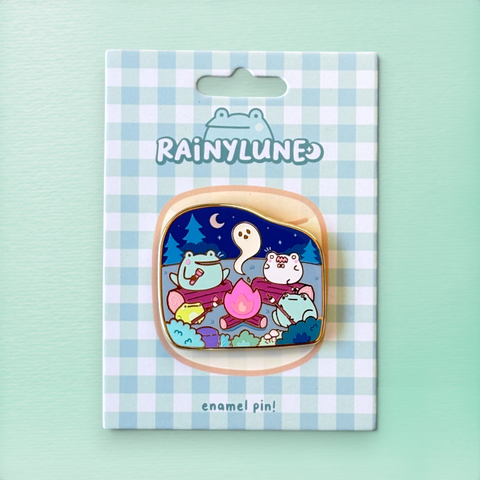 Camping Frogs enamel pin product photo