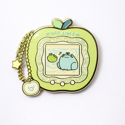 Bad Apple Sprout the Frog Pin