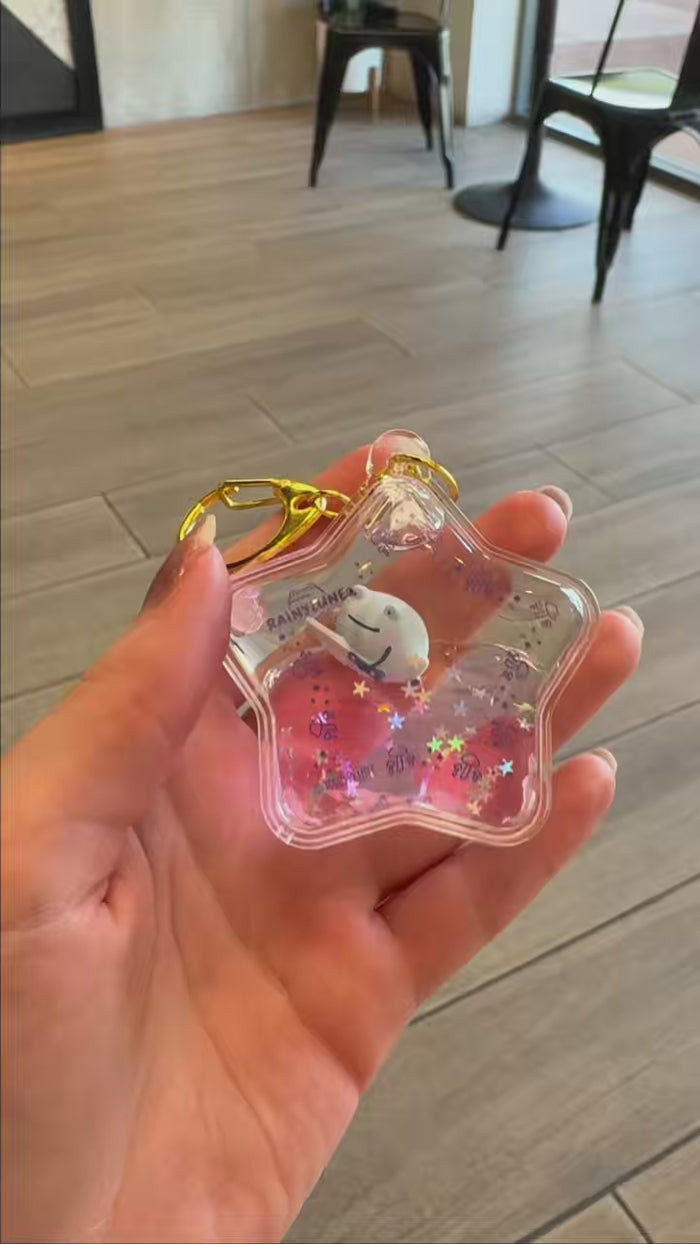 Liquid Keychains Son & Friend the Frog – rainylune