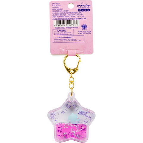 Rainylune Son water filled liquid keychain back packaging photo