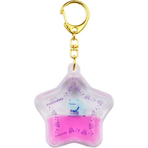 Rainylune Son water filled liquid keychain close up photo