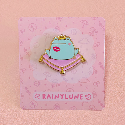 Rainylune Frog Prince Fairy Tale Pin