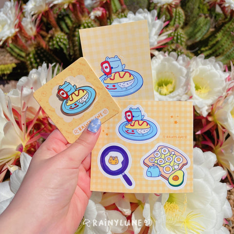 Egg Frogs Pin + Sticker Pack - January Patreon 2022 Pins