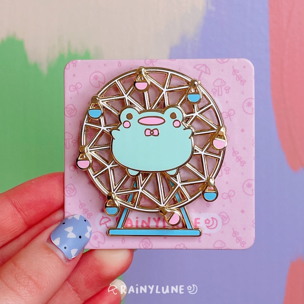 Ferris Wheel Frog Pin – rainylune