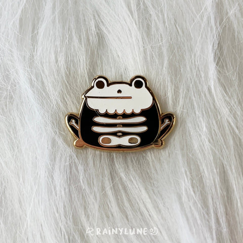 Rainylune Halloween Spooky Skeleton Frog Pin